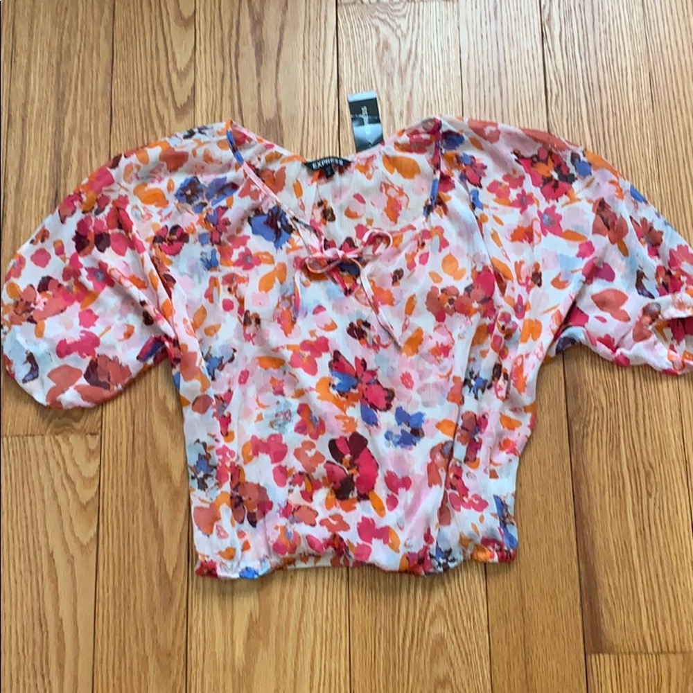 Sheer express crop top